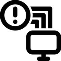Threat, Risk, Vulnerbility Outline Icon vector