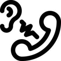 Wiretapping, Eavesdropping, Calling Outline Icon vector