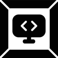 Sandboxing, Computer Security Glyph Solid Icon vector