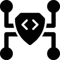 Programming, Coding Glyph Solid Icon vector