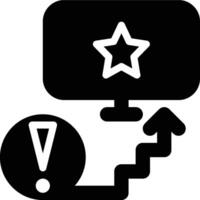 Privilege Escalation, Exploit Glyph Solid Icon vector