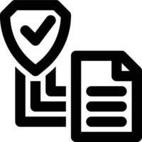 Data Security, Information Security Outline Icon vector