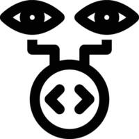Spyware, Malware, Spy Outline Icon vector