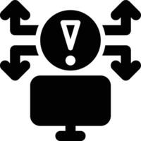 Exposure, Exploit Glyph Solid Icon vector