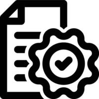 Data Integrity, Verified Data, Data Validation Outline Icon vector