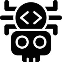 Scareware, Cyber Crime Glyph Solid Icon vector