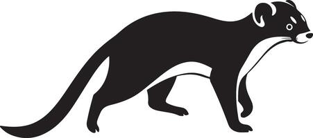 Illustration of a silhouette of a cat vector