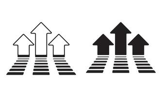 mejor Tres flechas moverse hacia arriba icono vector