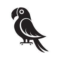 Bird icon on a branch vector