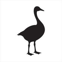 Silhouettes of ducks vector
