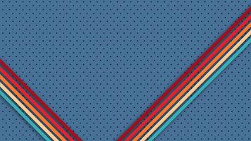 Colorful lines in a retro futuristic design reflecting 1970s, 1980s, and 1960s styles. Funky technology background for innovative themes. vector