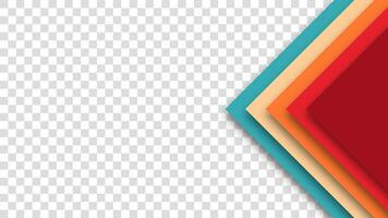 Abstract retro background with layered geometric elements. Vibrant 1970s 1980s 1960s colors in a futuristic style. Perfect for modern graphic projects. vector