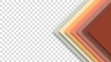 Modern retro background with colorful geometric layering. 1970s 1980s 1960s inspired palette adds a nostalgic touch. Suitable for branding, ads, and digital content. vector