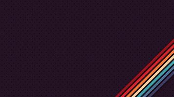 Abstract design with colorful lines in retro 1970s, 1980s, and 1960s futuristic style. Funky technology background for modern or vintage projects. vector
