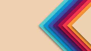 Vibrant retro background in a futuristic geometric style. Inspired by 1970s 1980s 1960s aesthetics with bold colors. Great for digital artwork and creative designs. vector