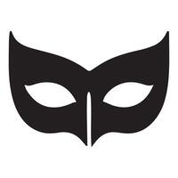 Carnival Mask Graphic Silhouette for Festive Occasions Design vector