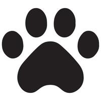 Basic Animal Paw Print Image for Graphic Projects vector