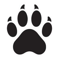 Paw Print Silhouette Image Illustration Graphic Element Design vector