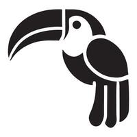 Exotic Toucan Bird Illustration Wildlife Graphic Design vector