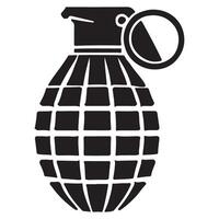 Explosive Hand Grenade Illustration for Military and Tactical Designs vector