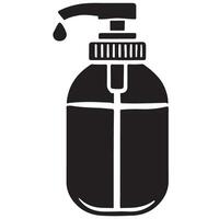Sanitizer Dispenser Illustration for Promoting Hand Hygiene Practices vector