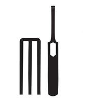 Cricket Bat and Wicket Illustration for Sports and Game Enthusiasts vector