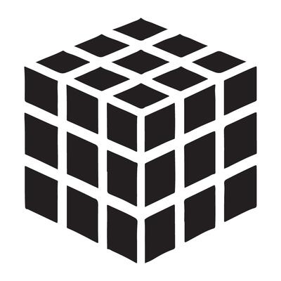 Rubik's cube illustration puzzle solving skills game enjoyment