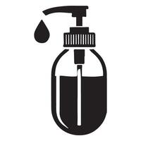 Hand Soap Dropping From Dispenser for Hygiene Awareness Campaign vector