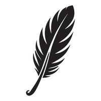 Elegant Single Feather Illustration Design for Creative Projects vector