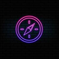 graph glyphs icon. neon style. vector
