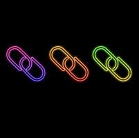 Connection icon in black on a white background. illustration. neon style. vector