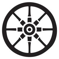 Classic Ship Wheel Illustration A Symbol of Navigation Adventure vector