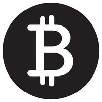 Bitcoin crypto currency symbol design a digital payment icon graphic vector