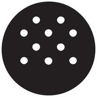 Black and White Cookie Graphic Symbol Design for Culinary Projects vector