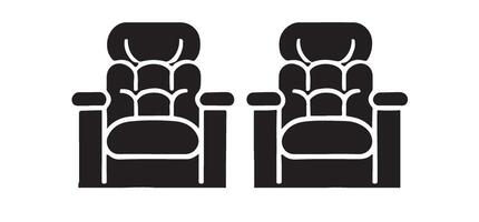 Cozy Recliner Chairs Illustration Ultimate Comfort and Style vector