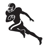 Football Player Silhouette Graphic Sports Action Design Illustration vector