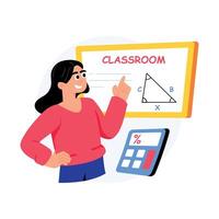Math Problems Concepts Style illustrations. EPS 10 File stock illustration vector