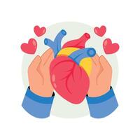 Organ Donation Concepts Style illustrations. EPS 10 File stock illustration vector