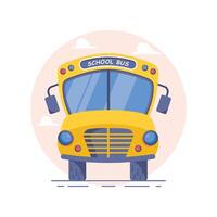 School Bus Concepts Style illustrations. EPS 10 File stock illustration vector