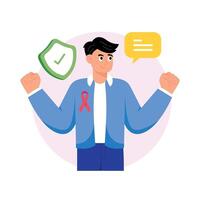 Survivorship Concepts Style illustrations. EPS 10 File stock illustration vector