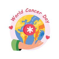 World Cancer Day Concepts Style illustrations. EPS 10 File stock illustration vector