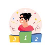First Position Concepts Style illustrations. EPS 10 File stock illustration vector
