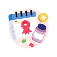 Cancer Day Concepts Style illustrations. EPS 10 File stock illustration vector