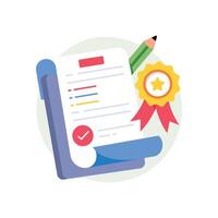 Exam Paper Concepts Style illustrations. EPS 10 File stock illustration vector