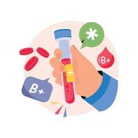 Blood sample Concepts Style illustrations. EPS 10 File vector