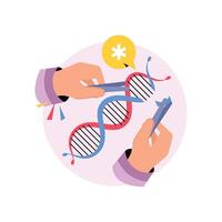 Genetic Mutations Concepts Style illustrations. EPS 10 File stock illustration vector