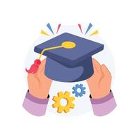 Learning Support Concepts Style illustrations. EPS 10 File stock illustration vector