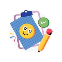 Clipboard Concepts Style illustrations. EPS 10 File stock illustration vector