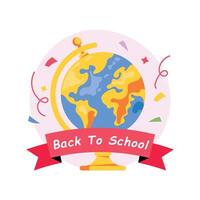 Back To School Concepts Style illustrations. vector