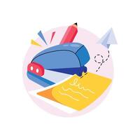 Paper Stapler Concepts Style illustrations. EPS 10 File stock illustration vector